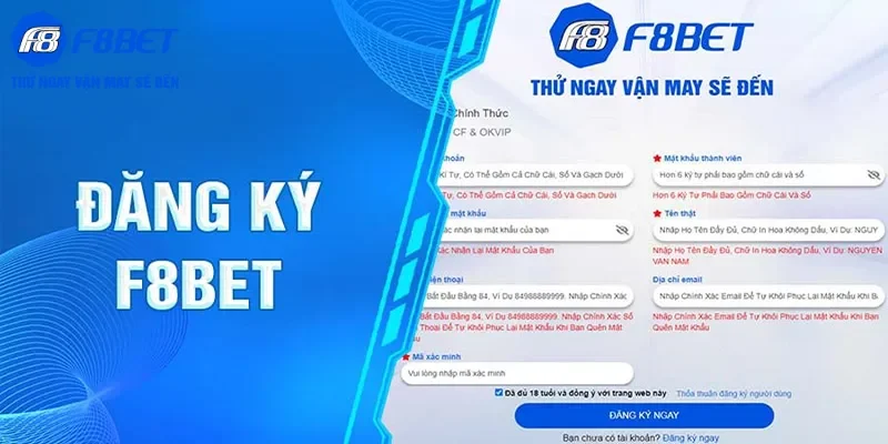 Đăng ký F8bet